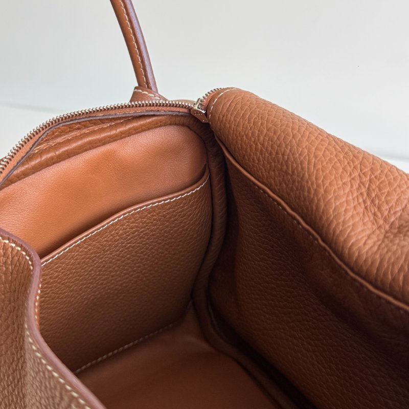 98新🤎 Hermès 愛馬仕 Lindy 26 金棕銀釦-14