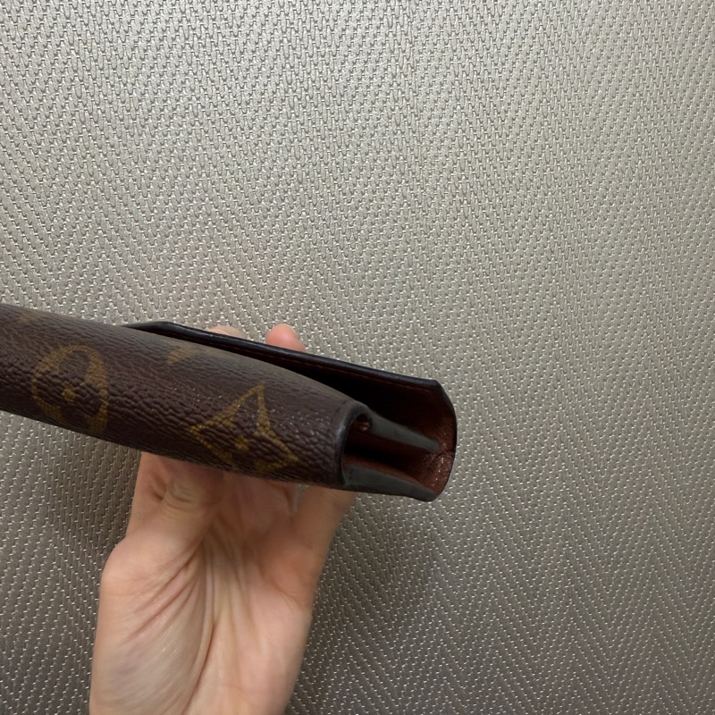 LV 原花內咖啡三折Victorine短夾M62472-8