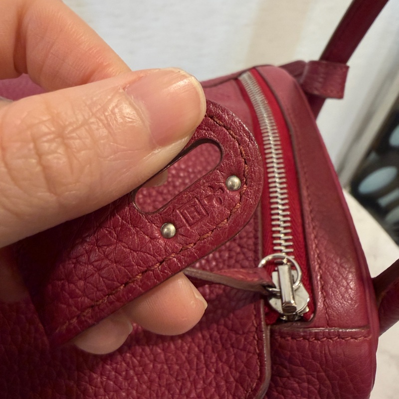Hermes B5寶石紅TC皮銀釦Lindy 30-2