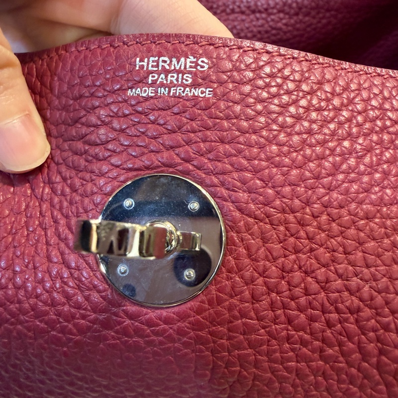 Hermes B5寶石紅TC皮銀釦Lindy 30-12