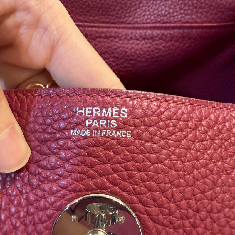 Hermes B5寶石紅TC皮銀釦Lindy 30-13