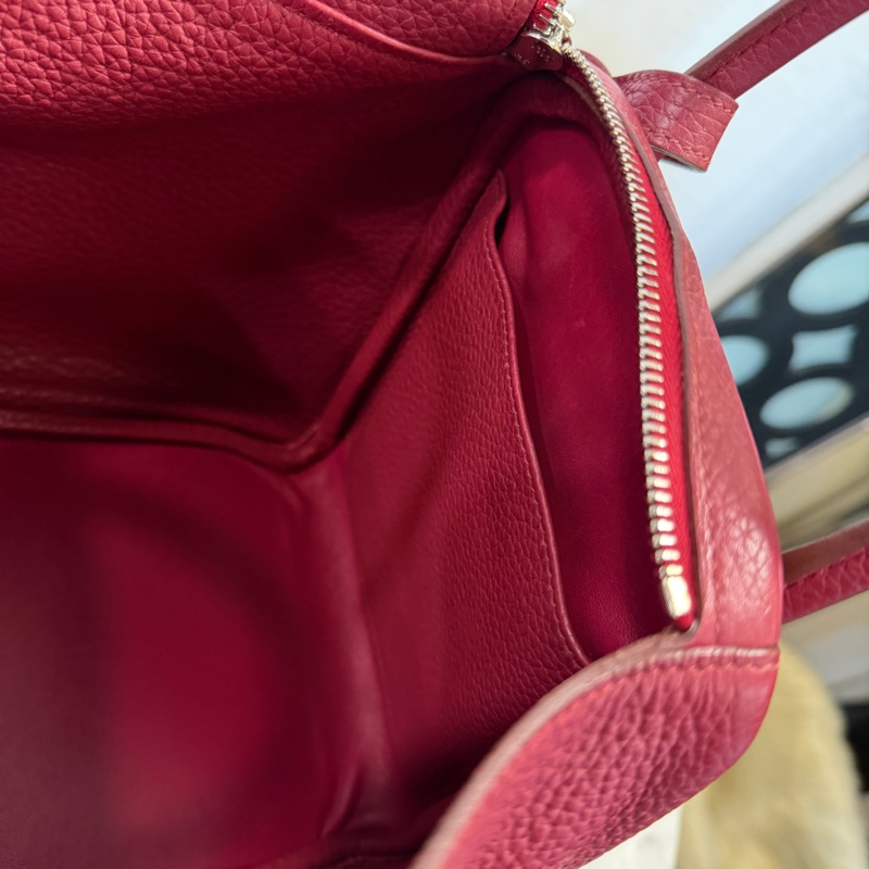 Hermes B5寶石紅TC皮銀釦Lindy 30-16