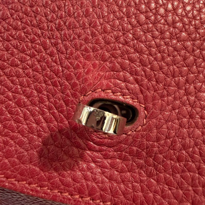 Hermes B5寶石紅TC皮銀釦Lindy 30-19