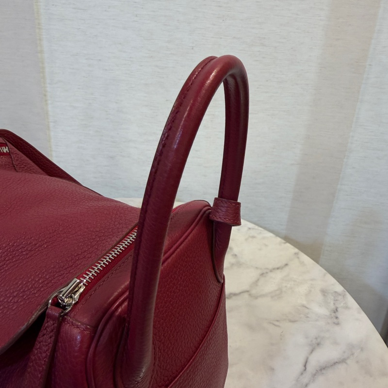 Hermes B5寶石紅TC皮銀釦Lindy 30-21