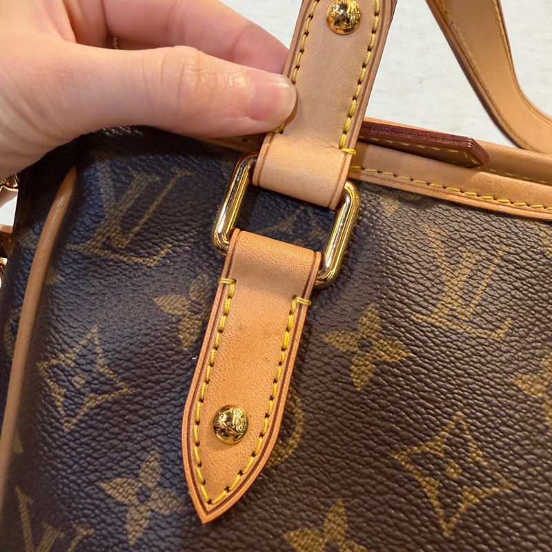 LV 原花金釦Estrela MM手提斜背包M41232-2