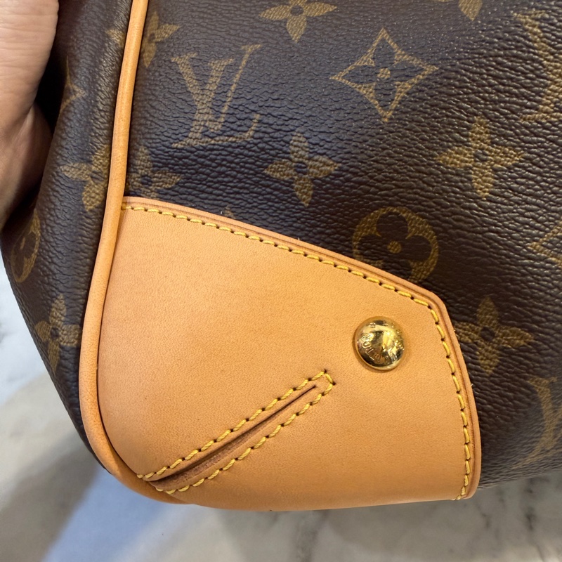 LV 原花金釦Estrela MM手提斜背包M41232-14