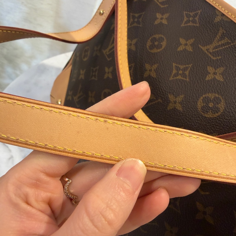 LV 原花金釦Estrela MM手提斜背包M41232-25