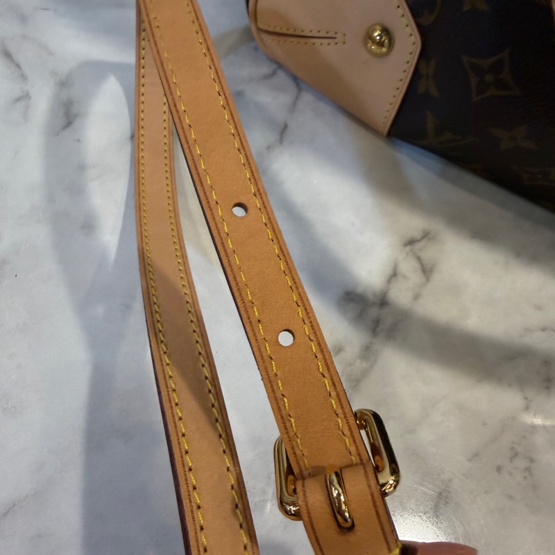 LV 原花金釦Estrela MM手提斜背包M41232-34