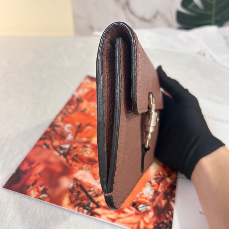 Gucci Jackie 藕色賈姬扁夾手拿包-6