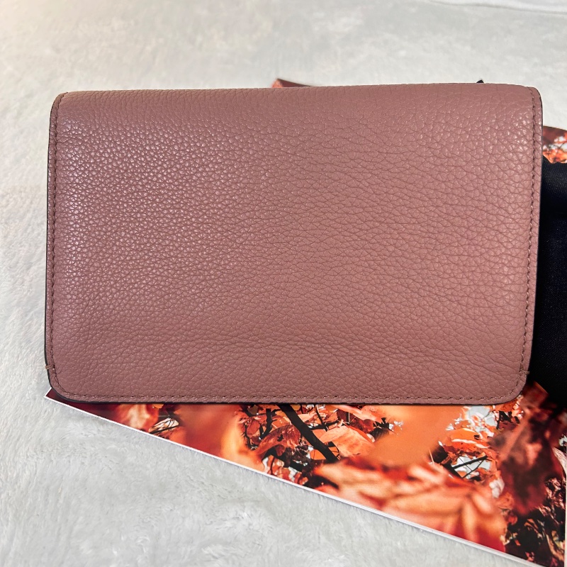 Gucci Jackie 藕色賈姬扁夾手拿包-7