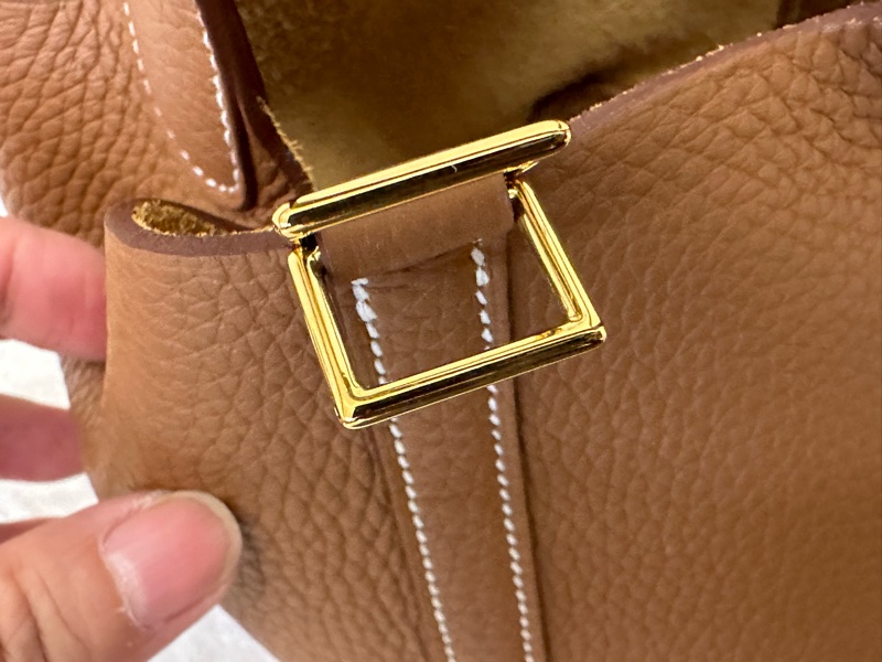 Hermes 愛馬仕 picotin 菜籃子18 金棕金扣 TC皮 K刻-4