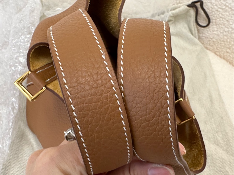 Hermes 愛馬仕 picotin 菜籃子18 金棕金扣 TC皮 K刻-5