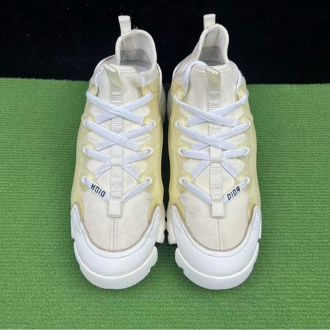 DIOR迪奥 D-Connect 簡約舒適 低幫 生活休閒鞋 女款 白色