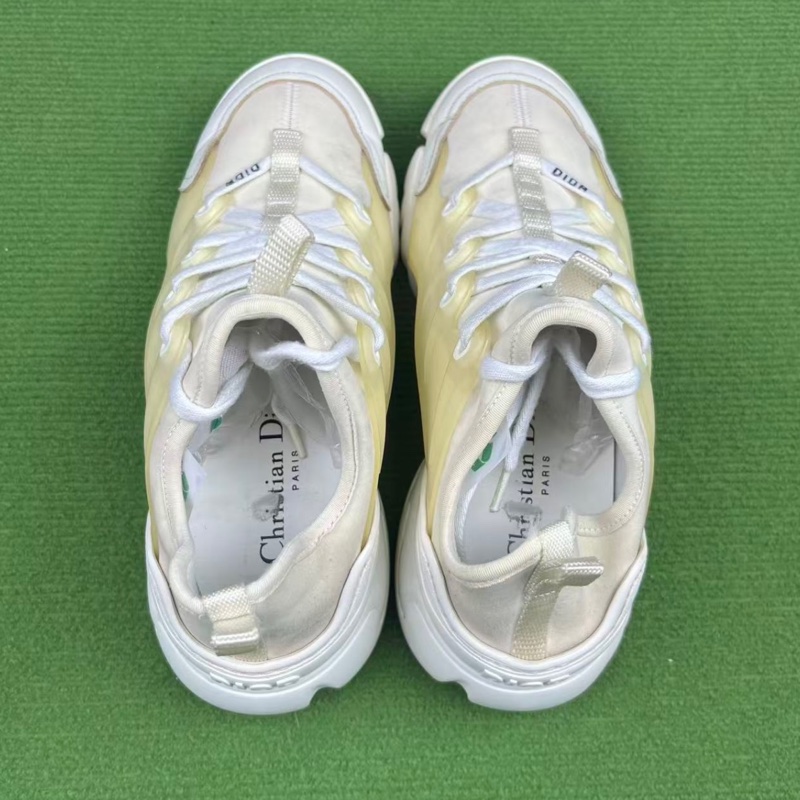 DIOR迪奥 D-Connect 簡約舒適 低幫 生活休閒鞋 女款 白色-9