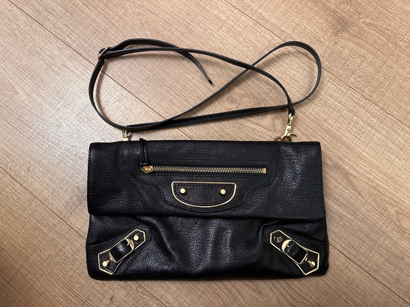 黑色巴黎世家Balenciaga手拿肩背包-1