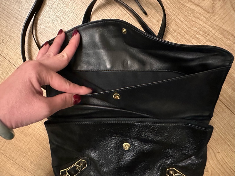 黑色巴黎世家Balenciaga手拿肩背包-9