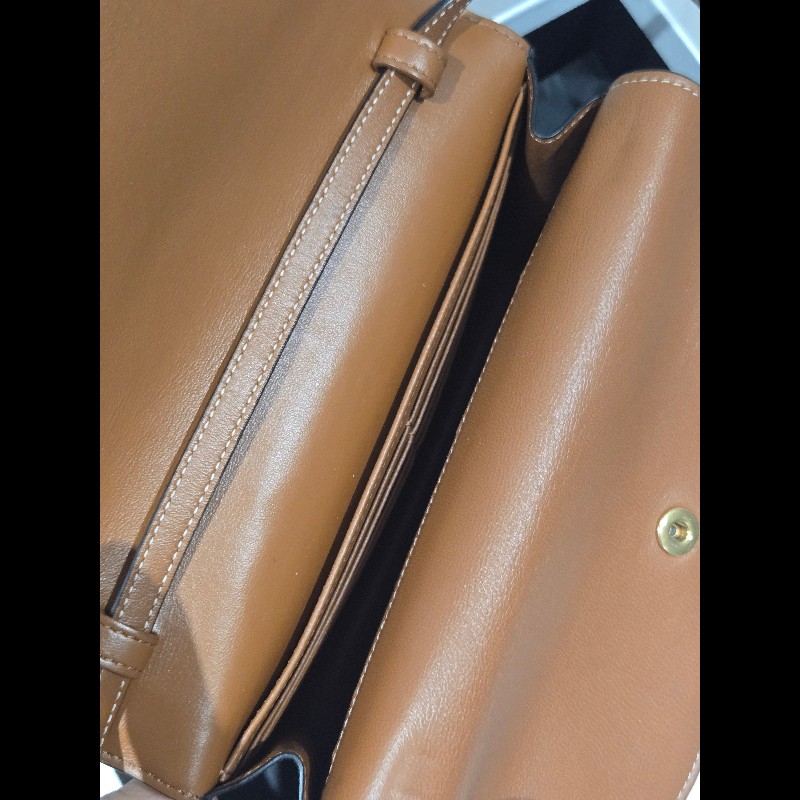 Celine Triomphe 老花帆布 woc 老花雙層信封包-21