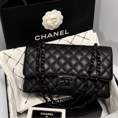 （客訂分兩筆下單） Chanel CF25 “So Black” 全黑