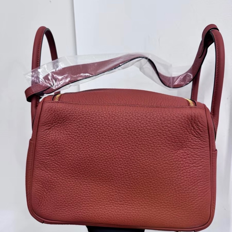 Hermes 爱马仕 lindy26 南瓜色金扣 6C金扣 TC皮 B刻-8