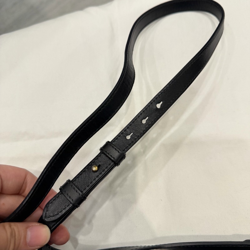 Gucci GG marmont 相機包 斜背包 黑金-7