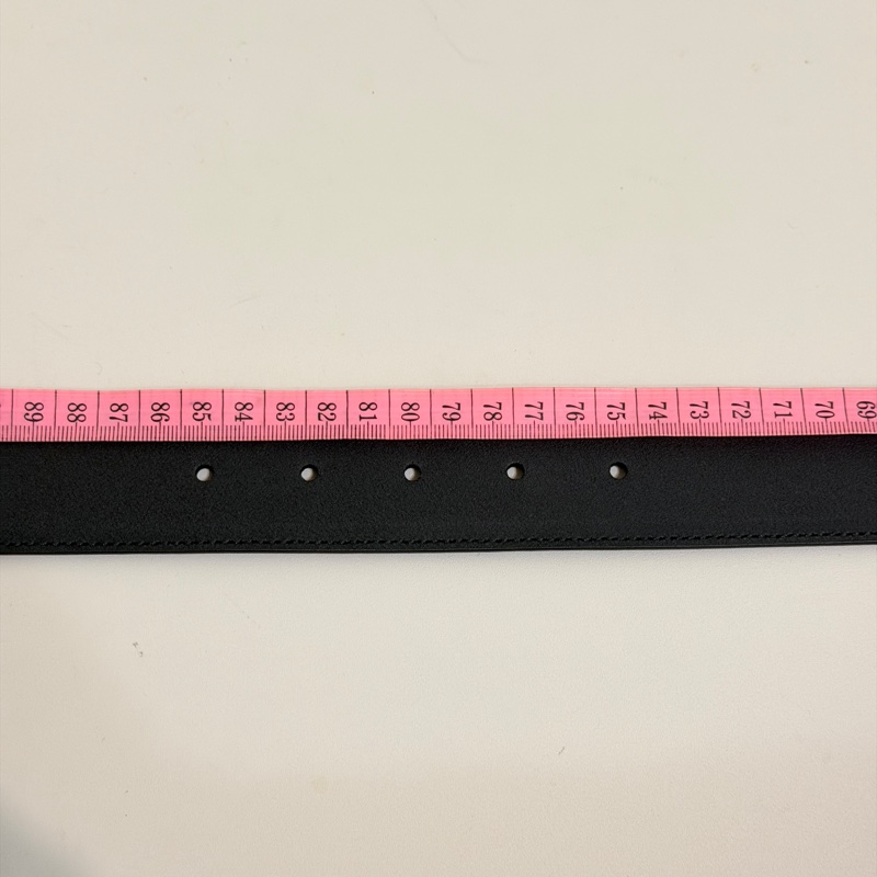 914intheair精品代購『全新閒置』Gucci古馳仿舊金屬扣環小牛皮腰帶/皮帶(黑573325-DJ20T-1000)-17