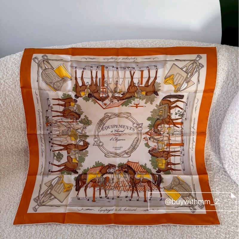 ⭐️滿三萬現折⭐️愛馬仕 70絲巾 優雅的馬術配件-1