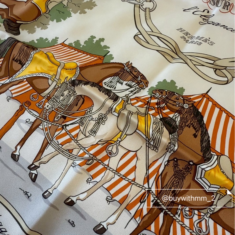 ⭐️滿三萬現折⭐️愛馬仕 70絲巾 優雅的馬術配件-2