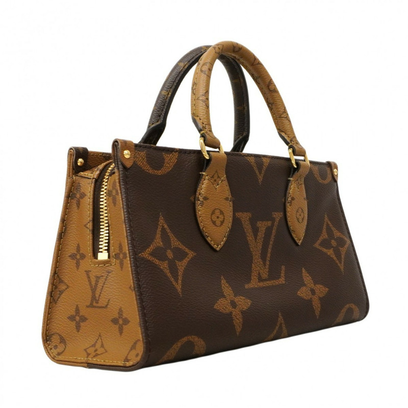 路易威登 Monogram Reverse On-the-Go 手提包，EW M46653，棕色，女士兩用包-1