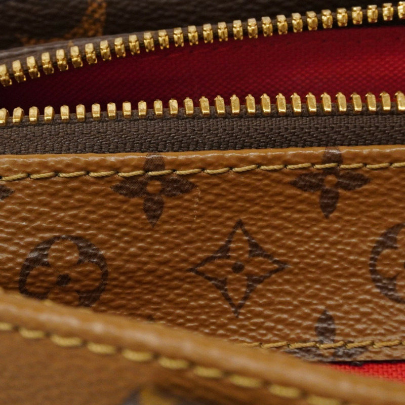 路易威登 Monogram Reverse On-the-Go 手提包，EW M46653，棕色，女士兩用包-9