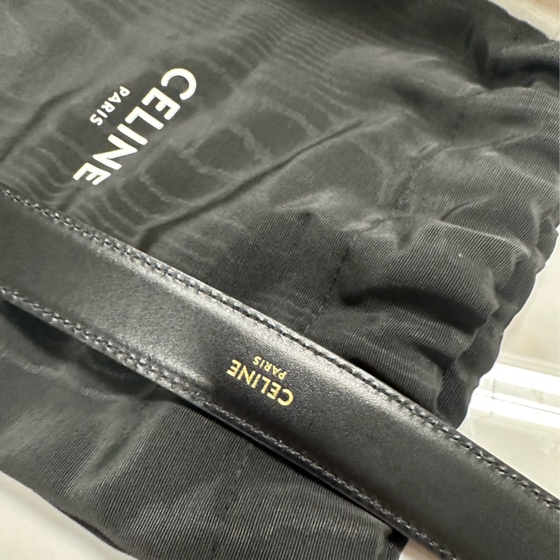 Celine 凱旋門皮帶  中號25mm 長度90公分-7