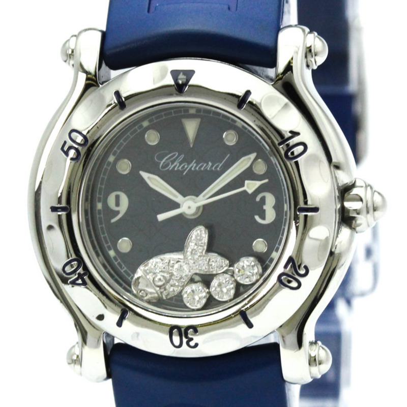 蕭邦 Happy Sport 鑽石精鋼腕錶 27/8923 拋光款-0