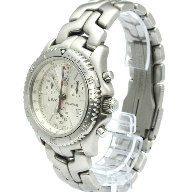 TAG HEUER 豪雅 Link 計時碼錶 精鋼石英男錶 CT1116 拋光-1