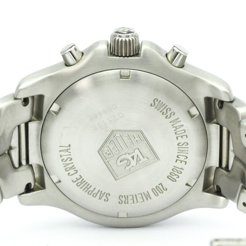 TAG HEUER 豪雅 Link 計時碼錶 精鋼石英男錶 CT1116 拋光-6