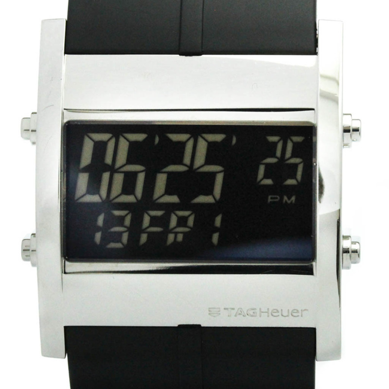 TAG HEUER 豪雅 Microtimer 精鋼橡膠石英男錶 CS111C 拋光款-0