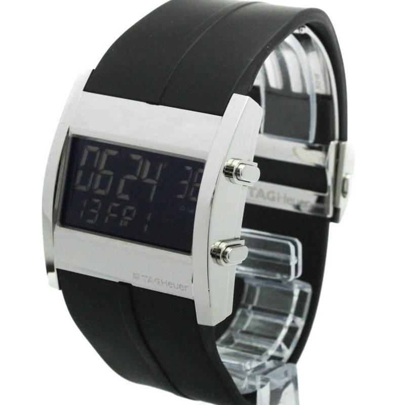 TAG HEUER 豪雅 Microtimer 精鋼橡膠石英男錶 CS111C 拋光款-1