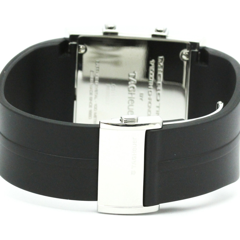 TAG HEUER 豪雅 Microtimer 精鋼橡膠石英男錶 CS111C 拋光款-4