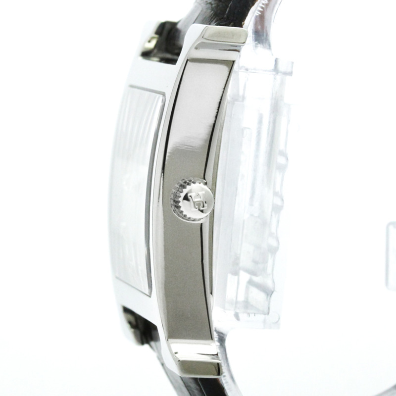 愛馬仕 H Wach 鑽石珍珠貝母精鋼石英男士腕錶 HH1.810 拋光-3