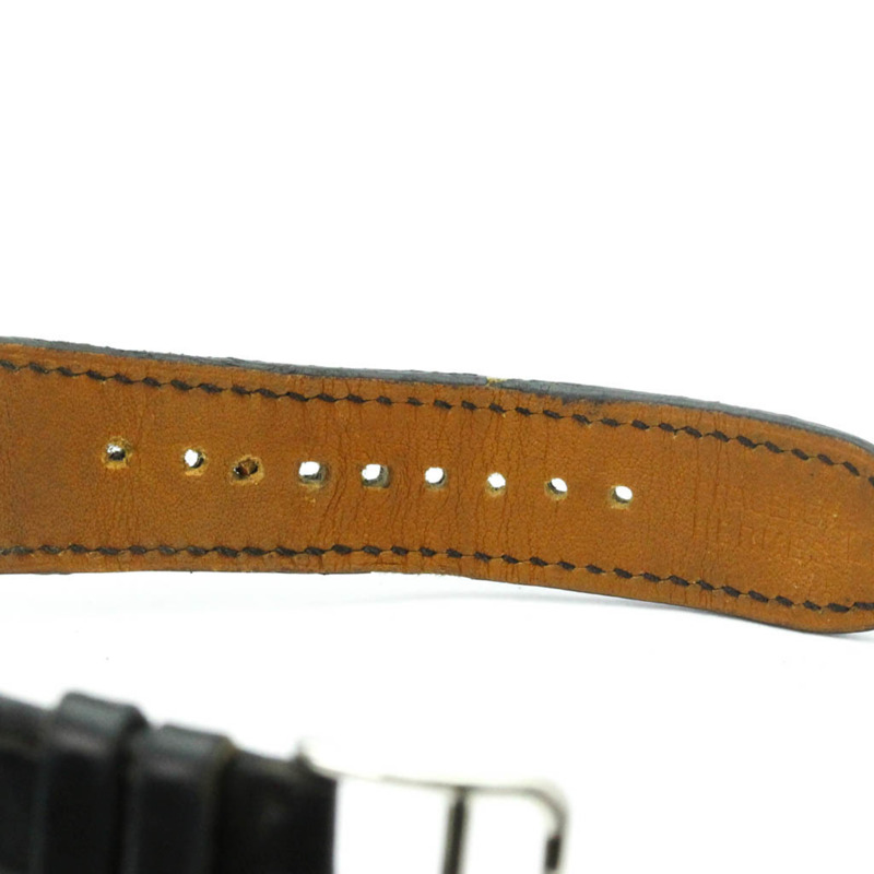 愛馬仕 H Wach 鑽石珍珠貝母精鋼石英男士腕錶 HH1.810 拋光-6