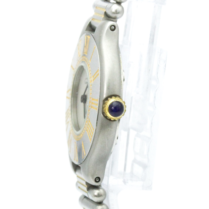 卡地亞 Must 21 鍍金精鋼石英女士腕錶 W10051F4-3