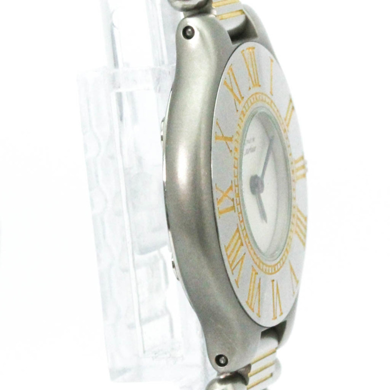 卡地亞 Must 21 鍍金精鋼石英女士腕錶 W10051F4-7