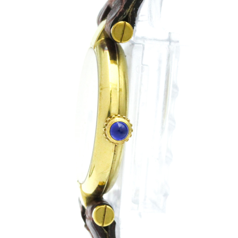 卡地亞 Must Vendome 鍍金石英女士腕錶-3