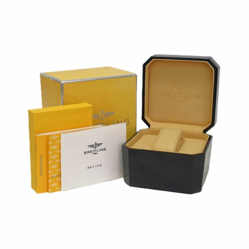 百年靈逆風系列不鏽鋼自動男士腕錶 A45355-5