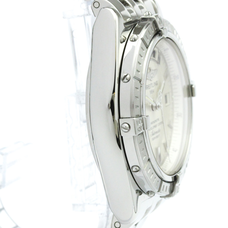 百年靈逆風系列不鏽鋼自動男士腕錶 A45355-8