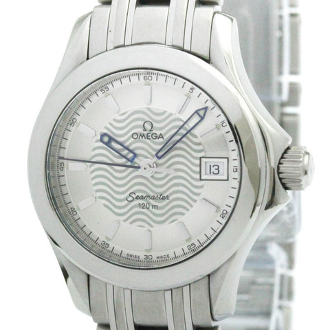 歐米茄海馬系列120公尺精鋼石英女錶 2581.31 拋光款