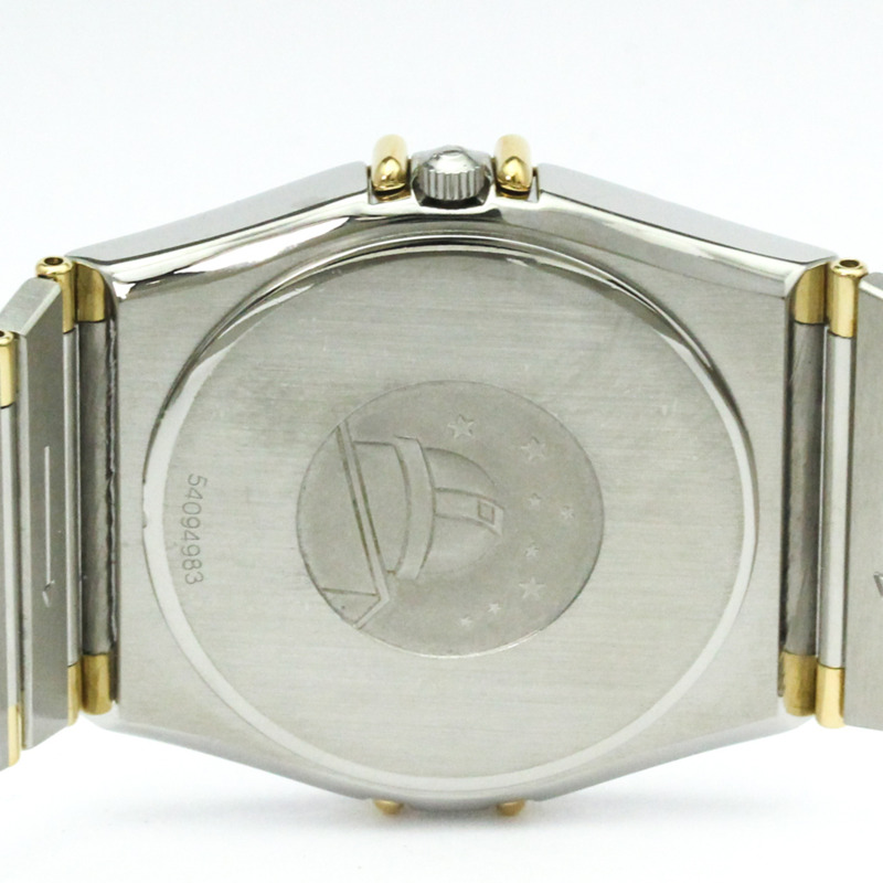 歐米茄星座系列18K金精鋼石英男士腕錶396.1070拋光款-5