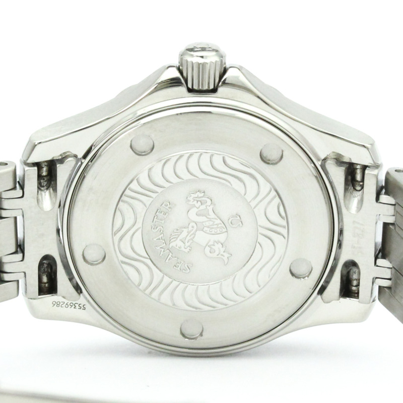 歐米茄海馬系列專業300公尺石英女錶 2582.80 拋光款-5