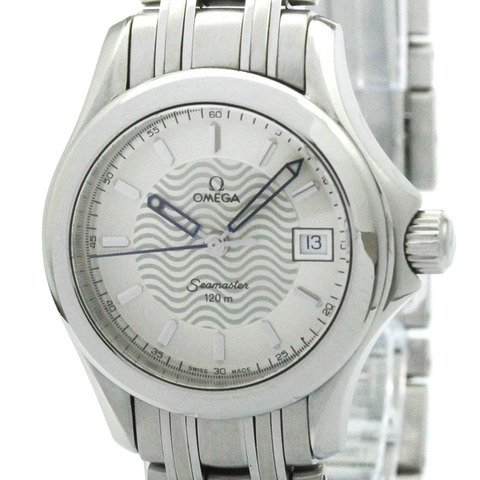 歐米茄海馬系列120公尺精鋼石英女錶 2581.31 拋光款