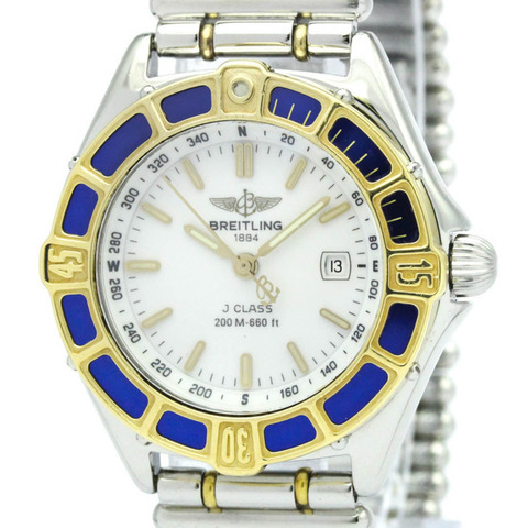 百年靈 Lady J 18K 金鋼石英女士腕錶 D52065 拋光