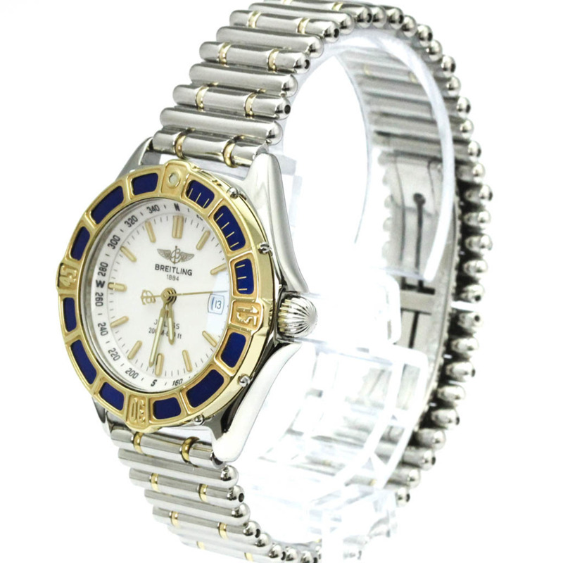 百年靈 Lady J 18K 金鋼石英女士腕錶 D52065 拋光-1