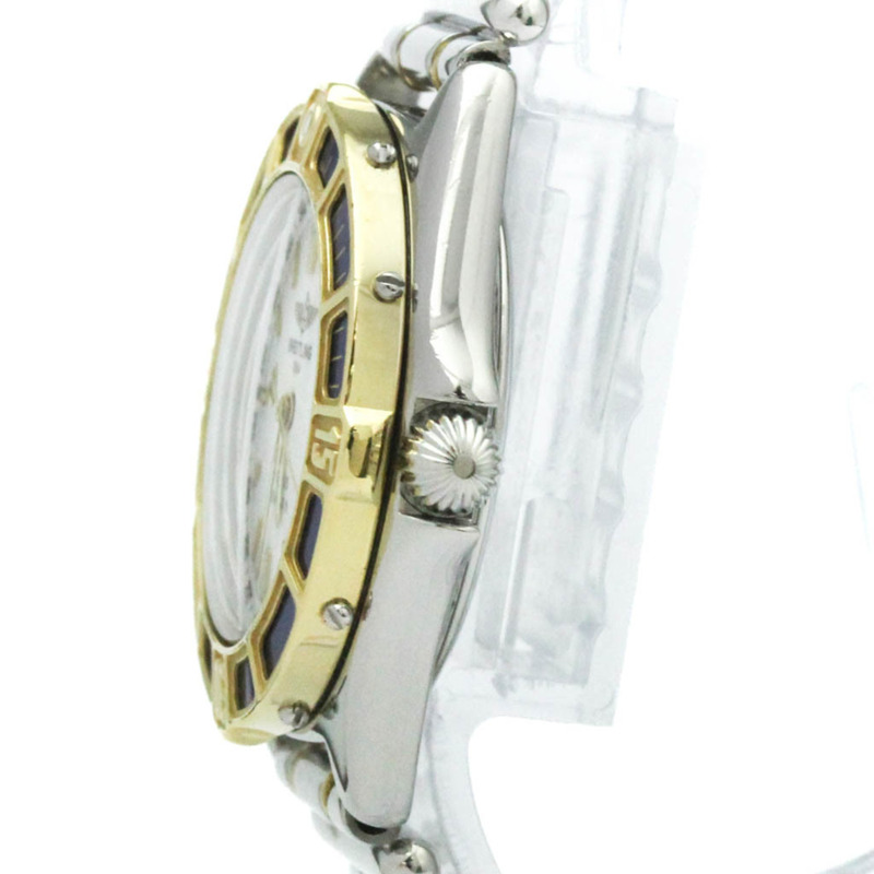 百年靈 Lady J 18K 金鋼石英女士腕錶 D52065 拋光-3
